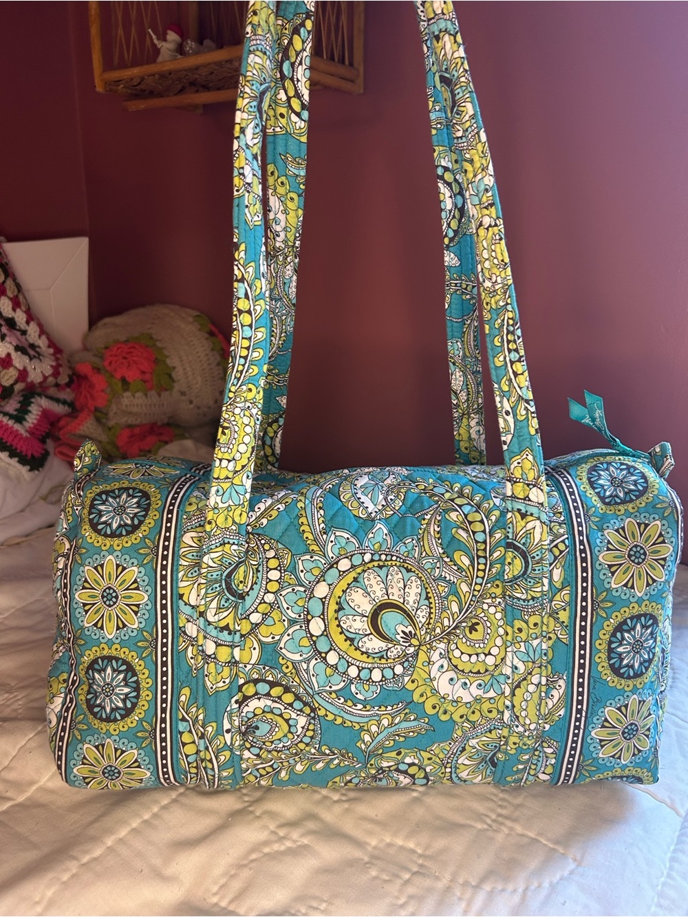 Vera Bradley Peacock mini Duffle  bag Quilted